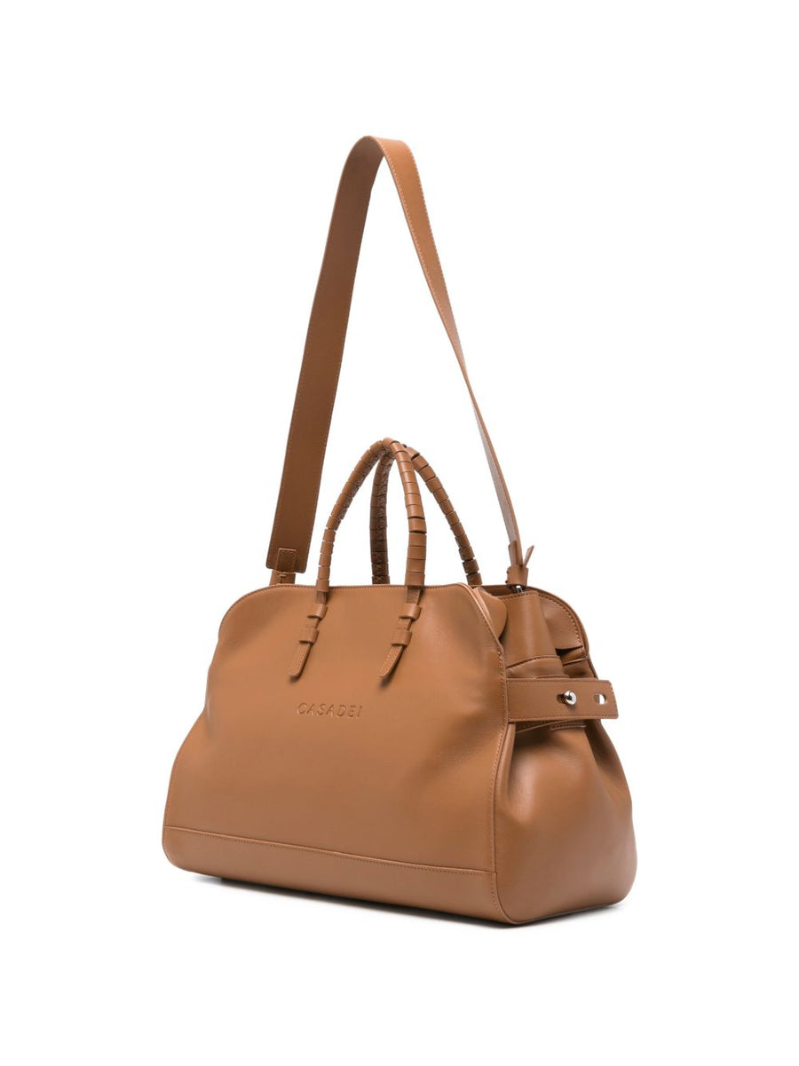 Casadei Park Avenue Tote Bag Calf Leather Luxury Shopper for Women With Detachable Strap
