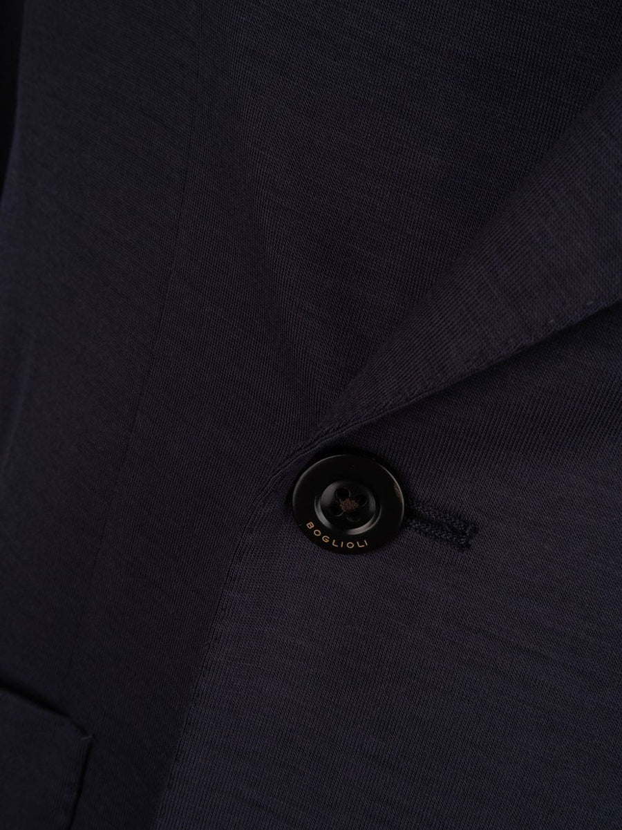 Boglioli Navy Virgin Wool Double Breasted Jacket For Men Refined Versatile Tailored Outerwear