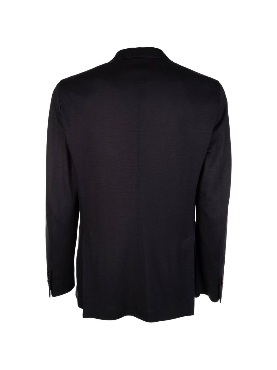 Boglioli Navy Virgin Wool Double Breasted Jacket For Men Refined Versatile Tailored Outerwear