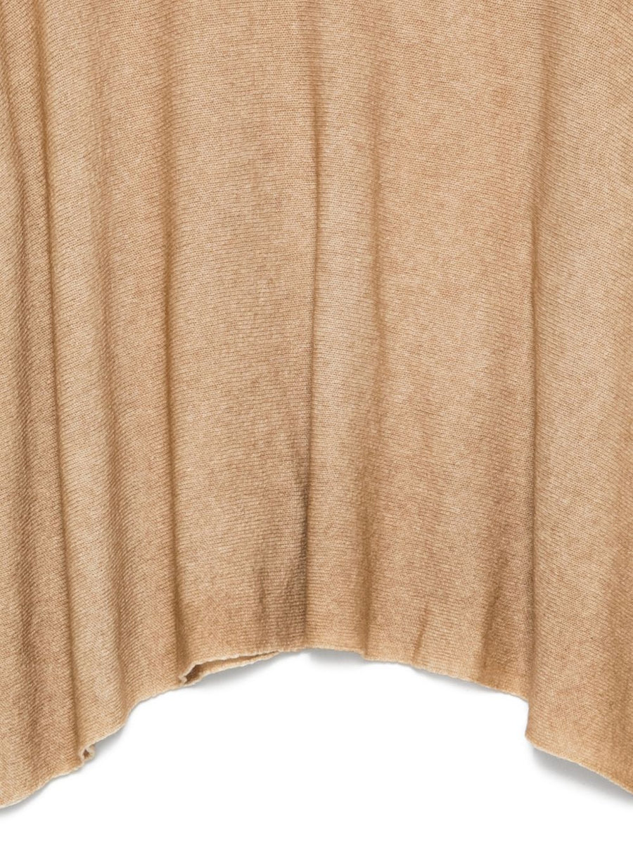 Avant Toi Luxurious Cashmere Oversized Sweater For Women With Round Neck And Asymmetric Hem