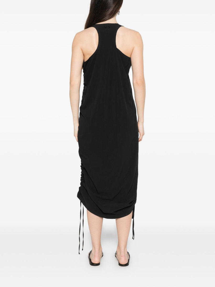 Y3 Racer Dress For Women Sleek Sleeveless Drawstring Detail Recycled Polyester Versatile Everyday Luxury
