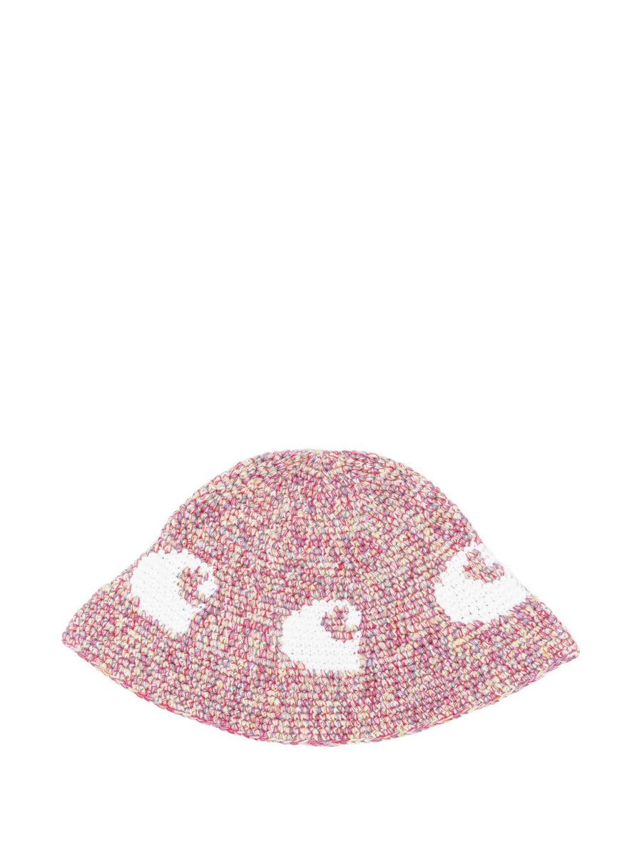 Carhartt WIP Silk And Nylon Eyes Beanie For Men Violet Cotton Knit Everyday Comfort