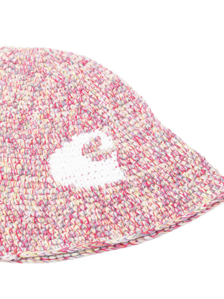 Carhartt WIP Silk And Nylon Eyes Beanie For Men Violet Cotton Knit Everyday Comfort