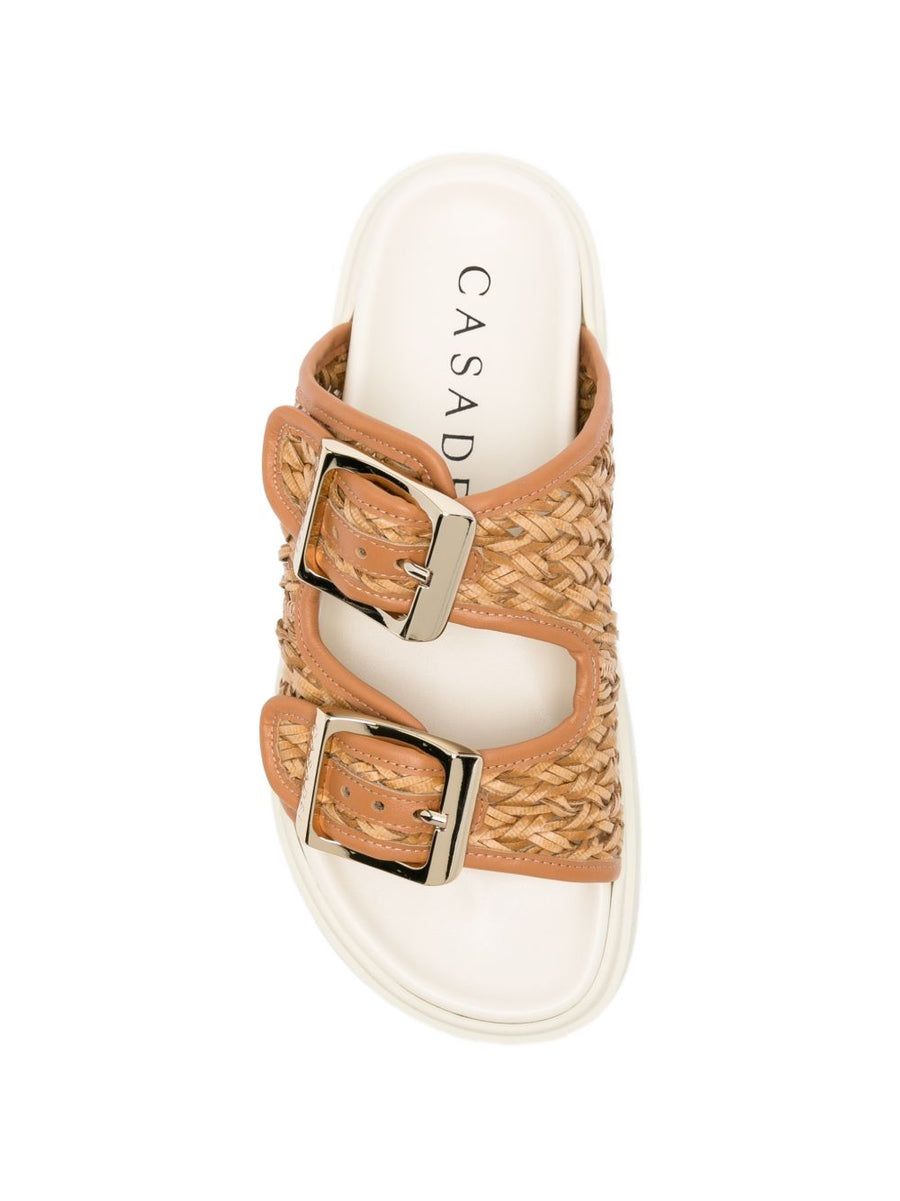 Casadei Birky Suncity Sandals For Women Luxurious Platform Sole With Double Buckle Straps