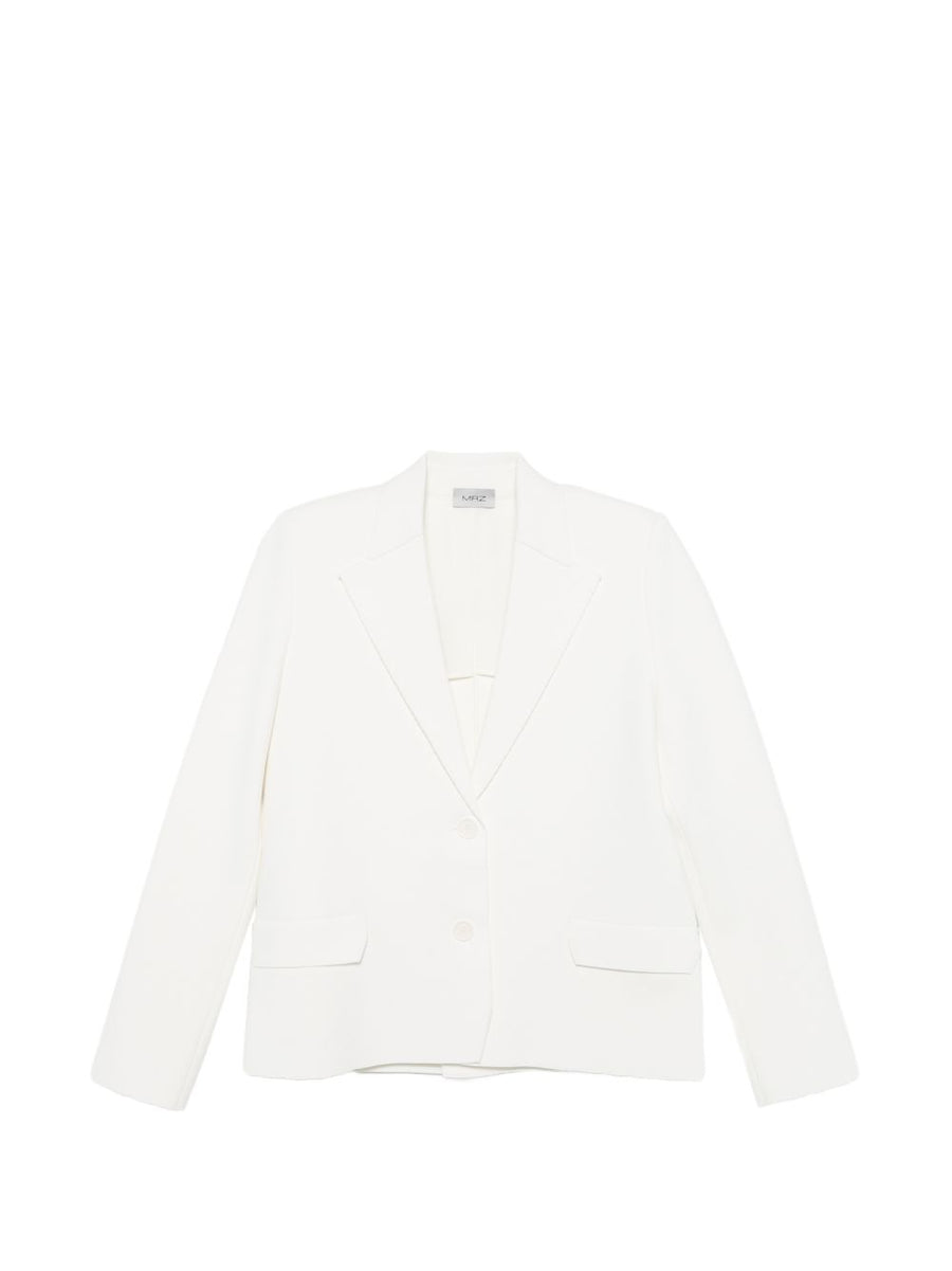 MRZ Knitted SingleBreasted Blazer Jacket For Women Chic Rose Pink Unlined Front Button Spring Summer 2026
