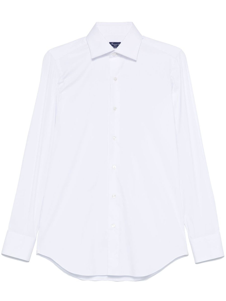 Finamore 1925 Napoli Cotton Blend Shirt For Men With Stretch Comfort And Timeless Style