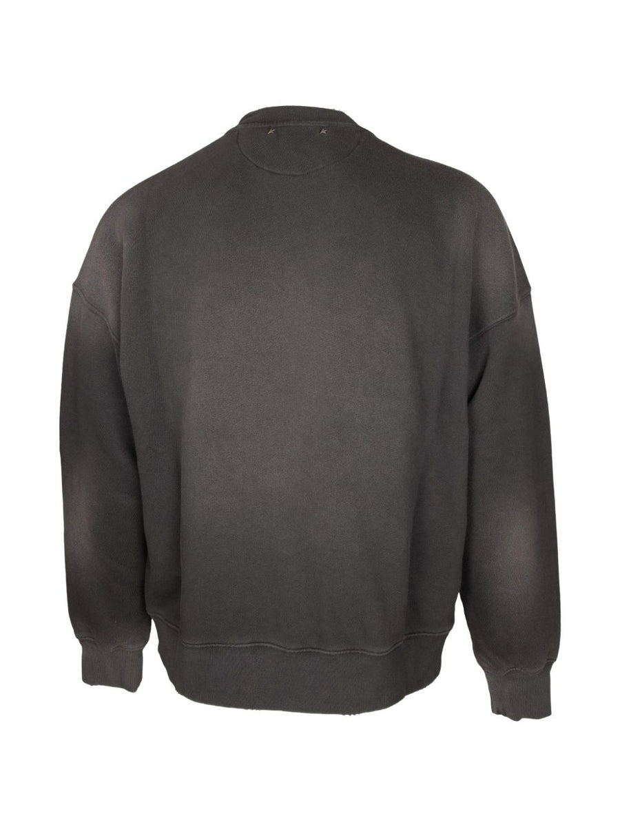 Golden Goose Logo Cotton Sweatshirt For Men With Subtle Applique And Premium All Season Comfort