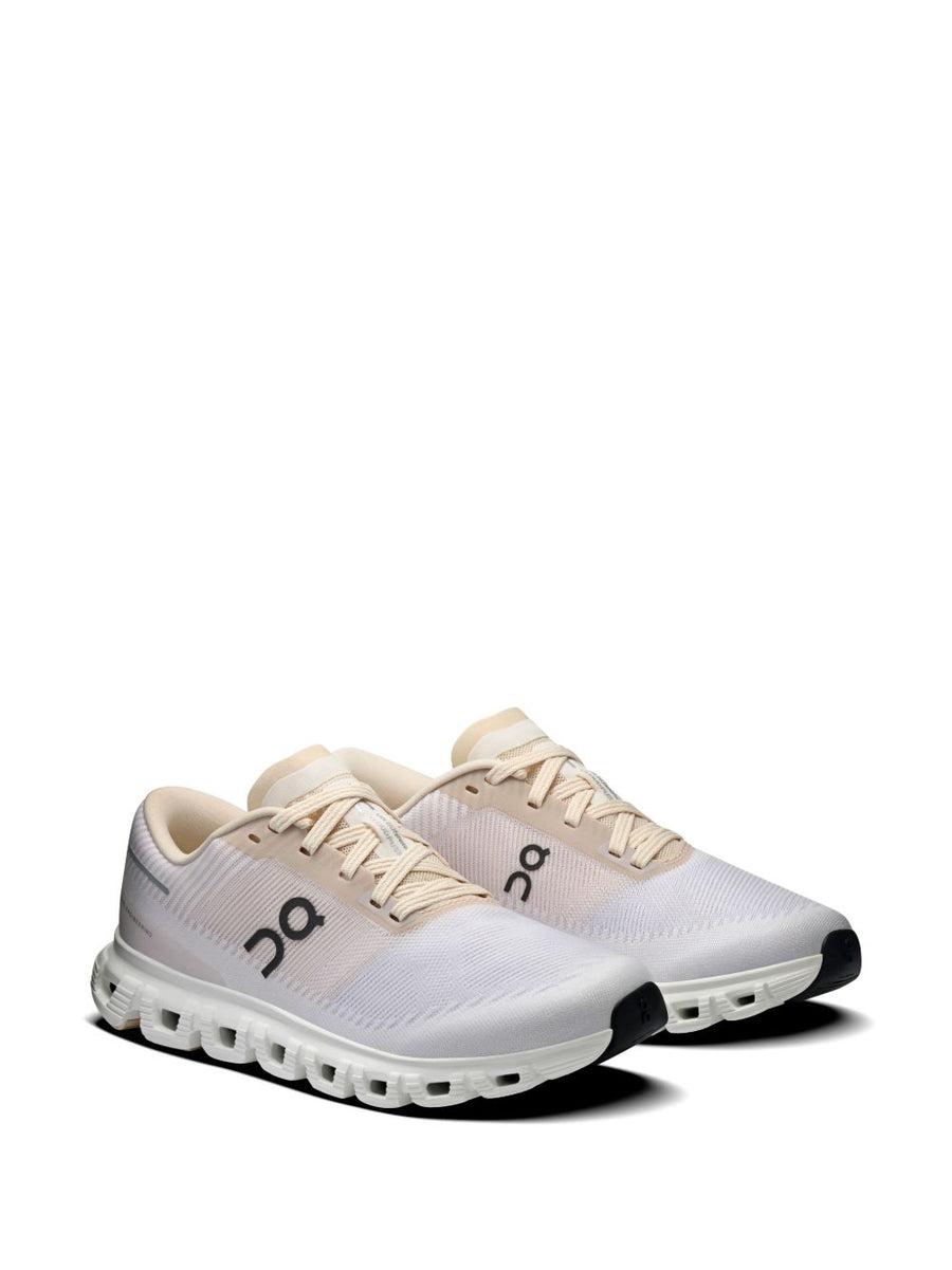 On Cloud 6 Push Sneakers For Women Beige All Day Comfort Durable Fabric Upper With Lightweight Rubber Sole