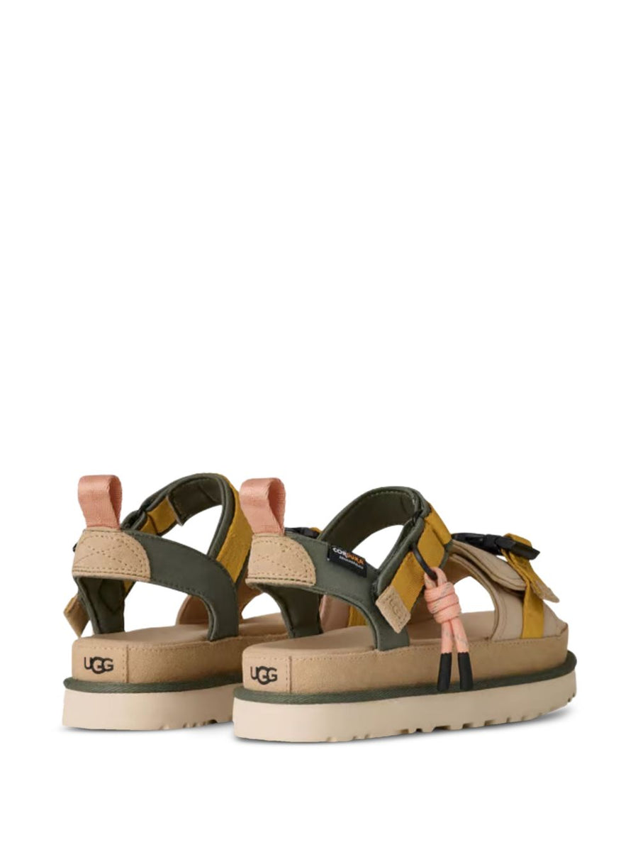 UGG Goldenstar Wildwood Sandals For Women Beige Platform With Cord Detailing And Buckle Strap Casual Luxury