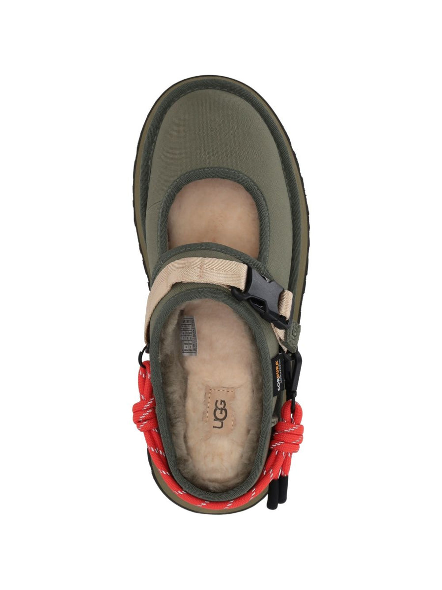 UGG Bea Mary Jane Wildwood Platform Ballet Flat for Women Green Recycled Polyester Comfort