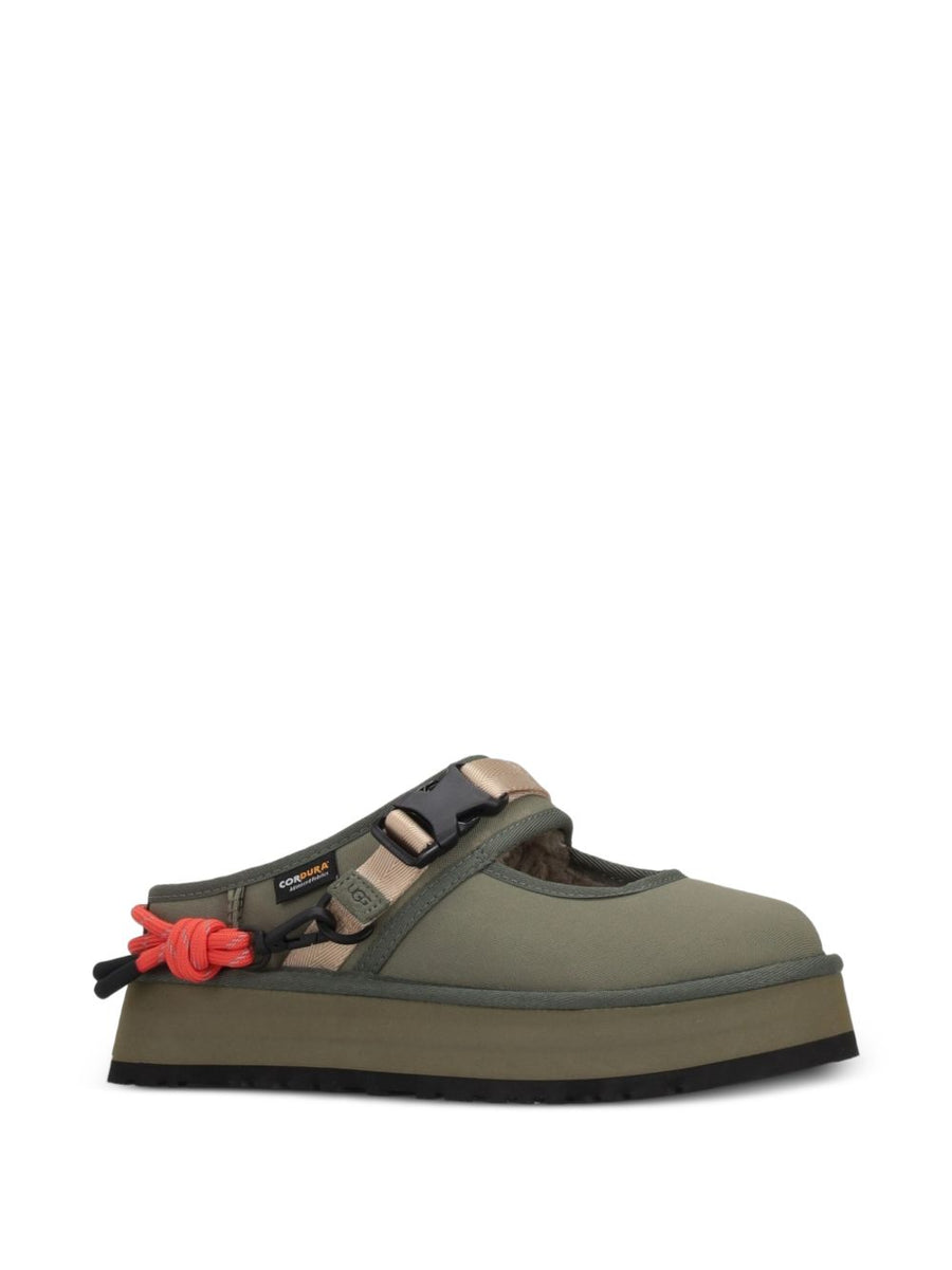 UGG Bea Mary Jane Wildwood Platform Ballet Flat for Women Green Recycled Polyester Comfort