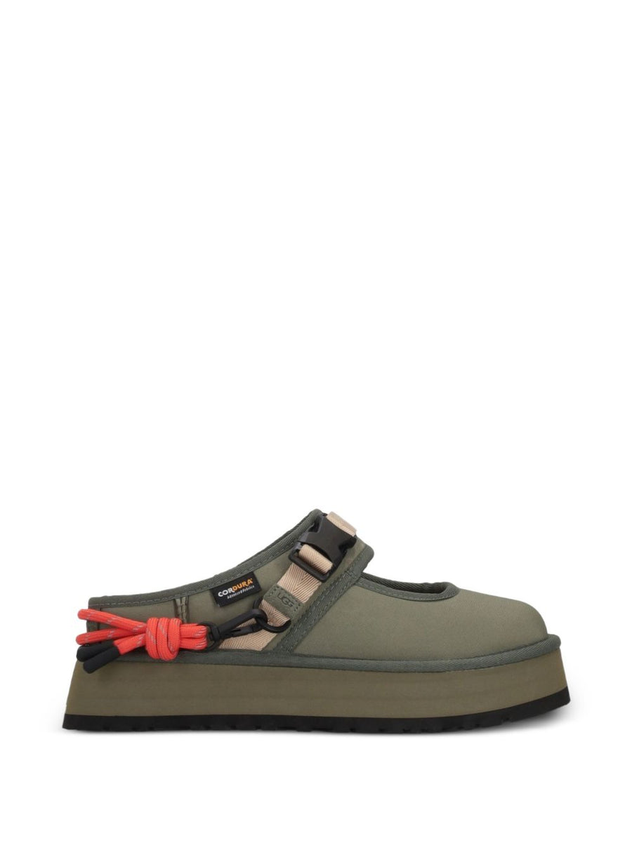 UGG Bea Mary Jane Wildwood Platform Ballet Flat for Women Green Recycled Polyester Comfort