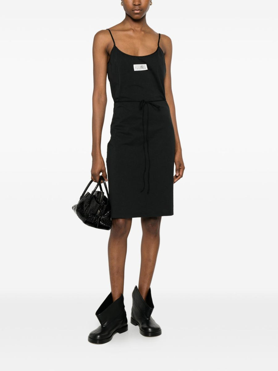 MM6 Maison Margiela Cotton Mini Dress For Women Luxury Breathable Summer Essential With Spaghetti Straps