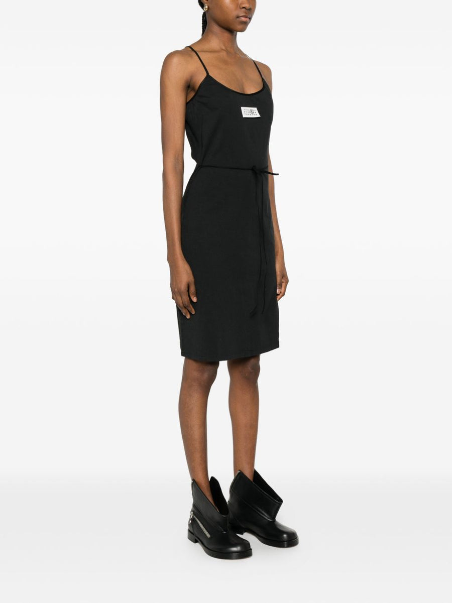MM6 Maison Margiela Cotton Mini Dress For Women Luxury Breathable Summer Essential With Spaghetti Straps