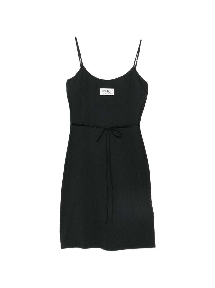 MM6 Maison Margiela Cotton Mini Dress For Women Luxury Breathable Summer Essential With Spaghetti Straps