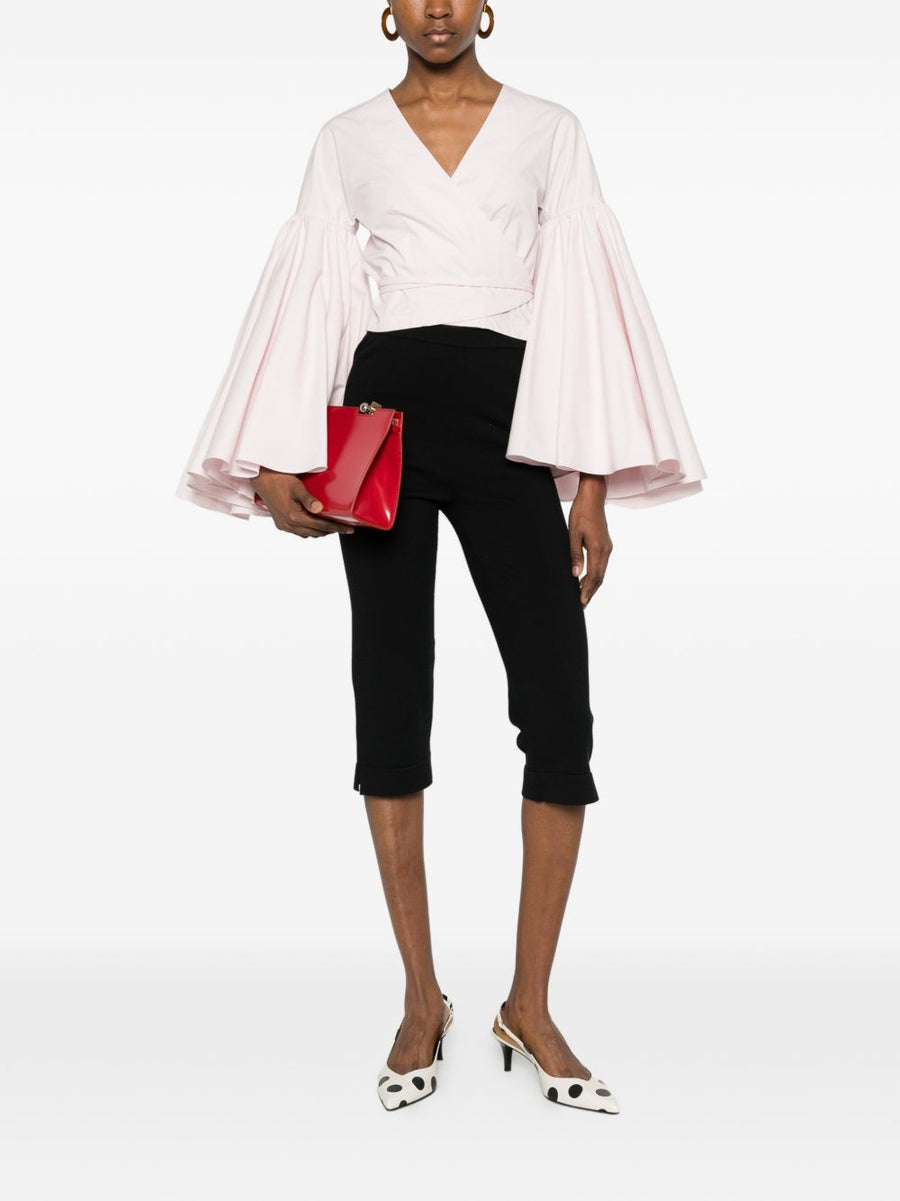Jacquemus Le Cache Coeur Paysan Pink Wrap Top For Women