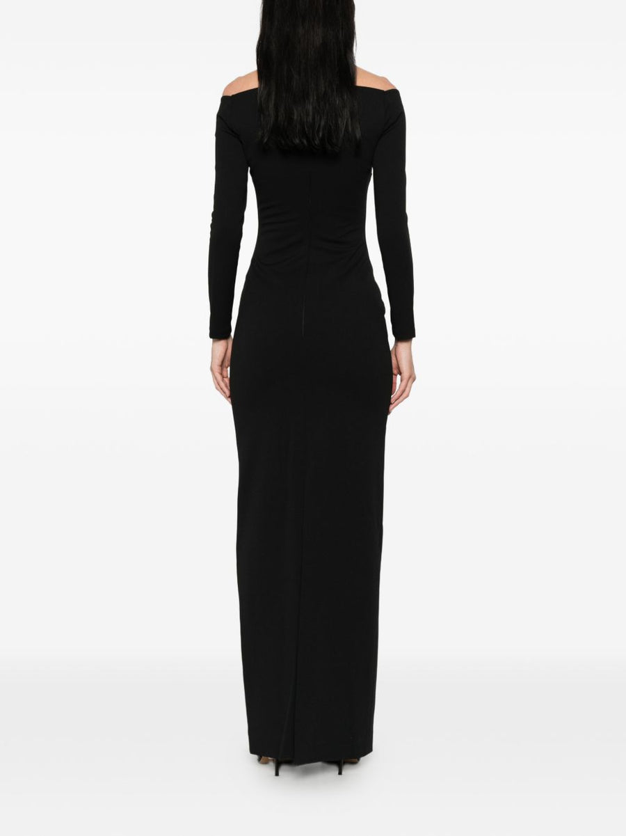 Lolita Maxi Dress Solace London For Women With Square Neckline And Long Sleeves Elegant Event Ready