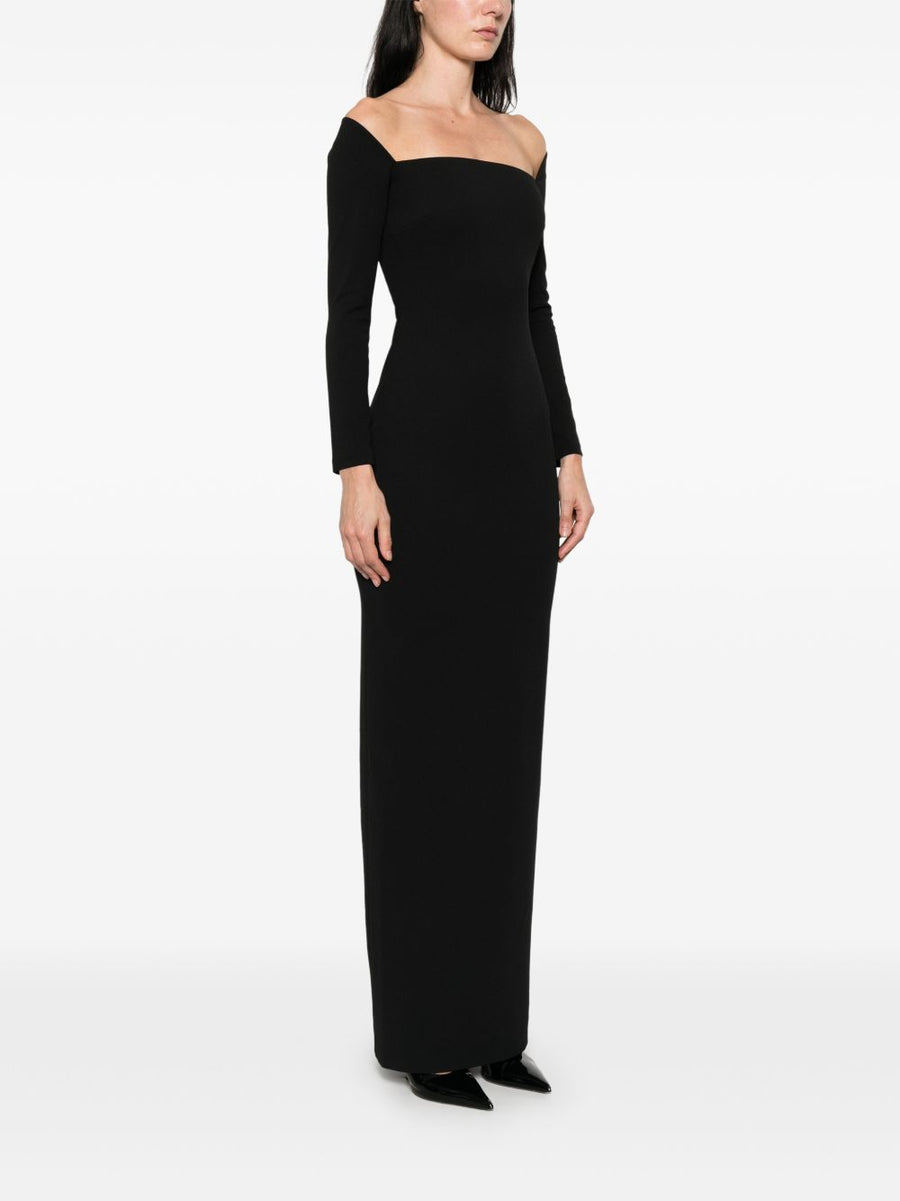 Lolita Maxi Dress Solace London For Women With Square Neckline And Long Sleeves Elegant Event Ready