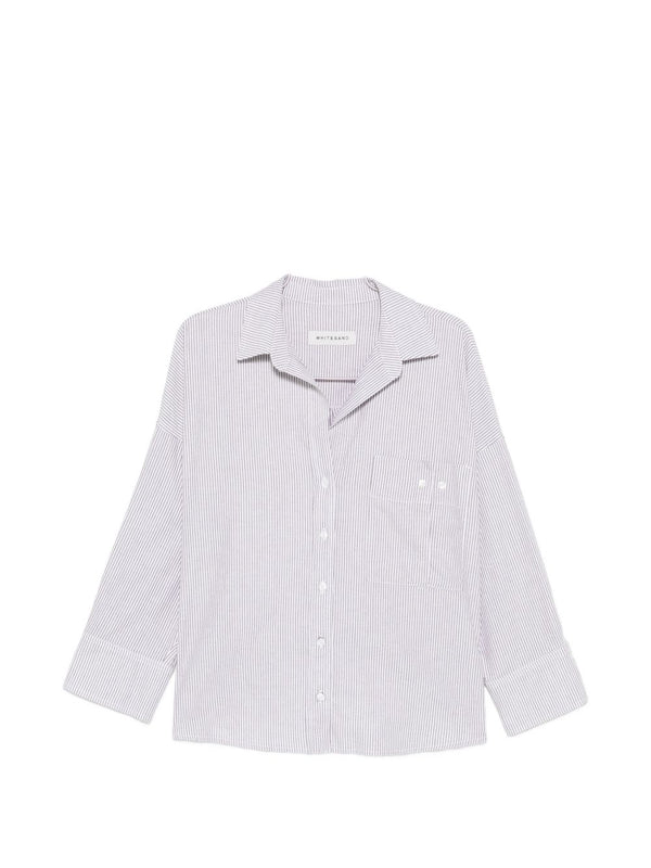 White Sand Striped cotton shirt