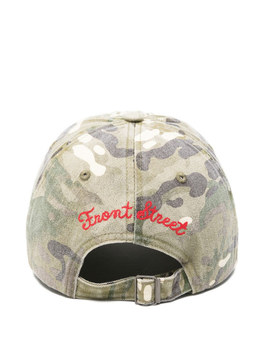 Front Street Women Embroidered Camouflage Baseball Cap 100 Percent Cotton Everyday Wear Adjustable Strap
