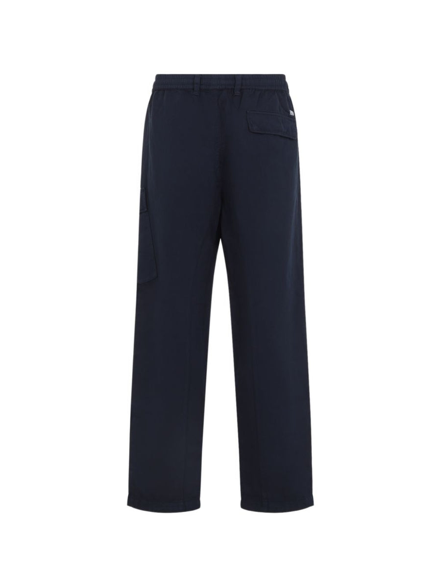 C.P. Company Cargo Trousers Navy Premium Cotton Linen Blend Breathable Comfort With Cargo Pocket For Men