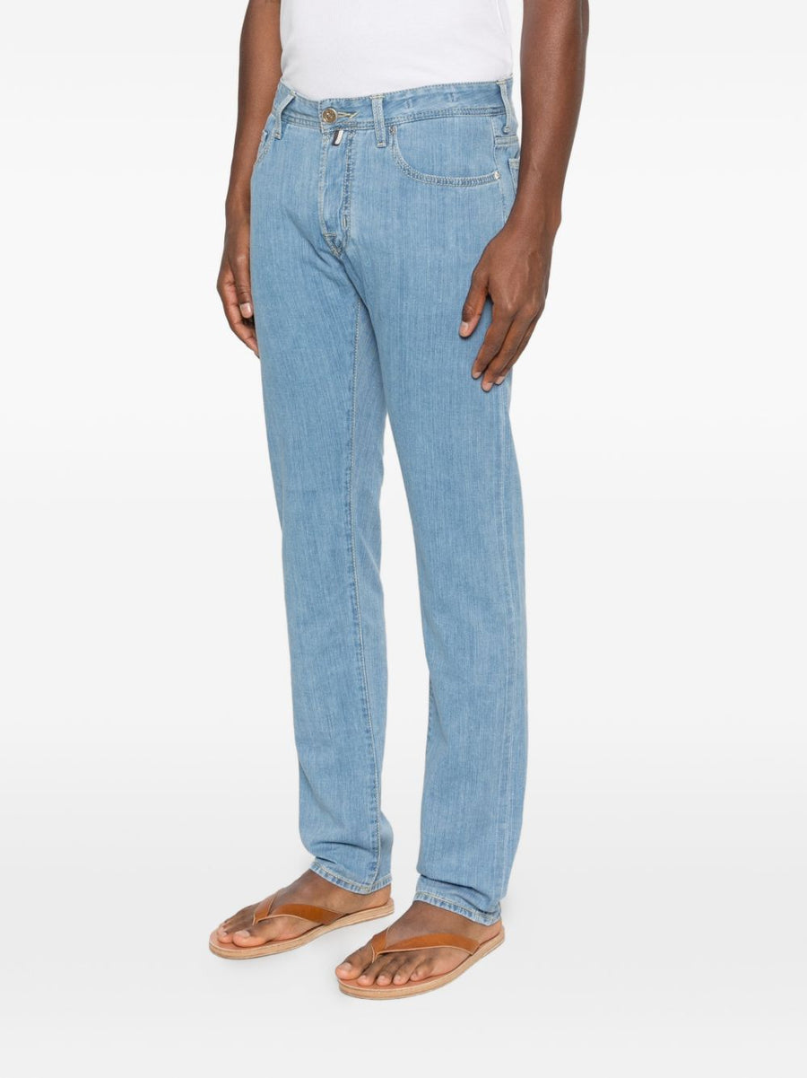 Jacob Cohen Slim Fit Denim Jeans For Men Premium Breathable Cotton Versatile Smart Casual