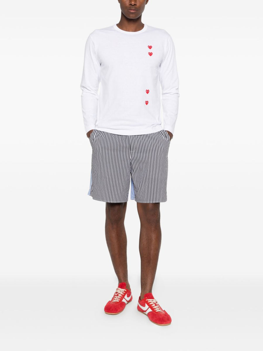 Comme Des Garcons Cotton T Shirt For Men Premium Everyday Essential With White Heart Motif