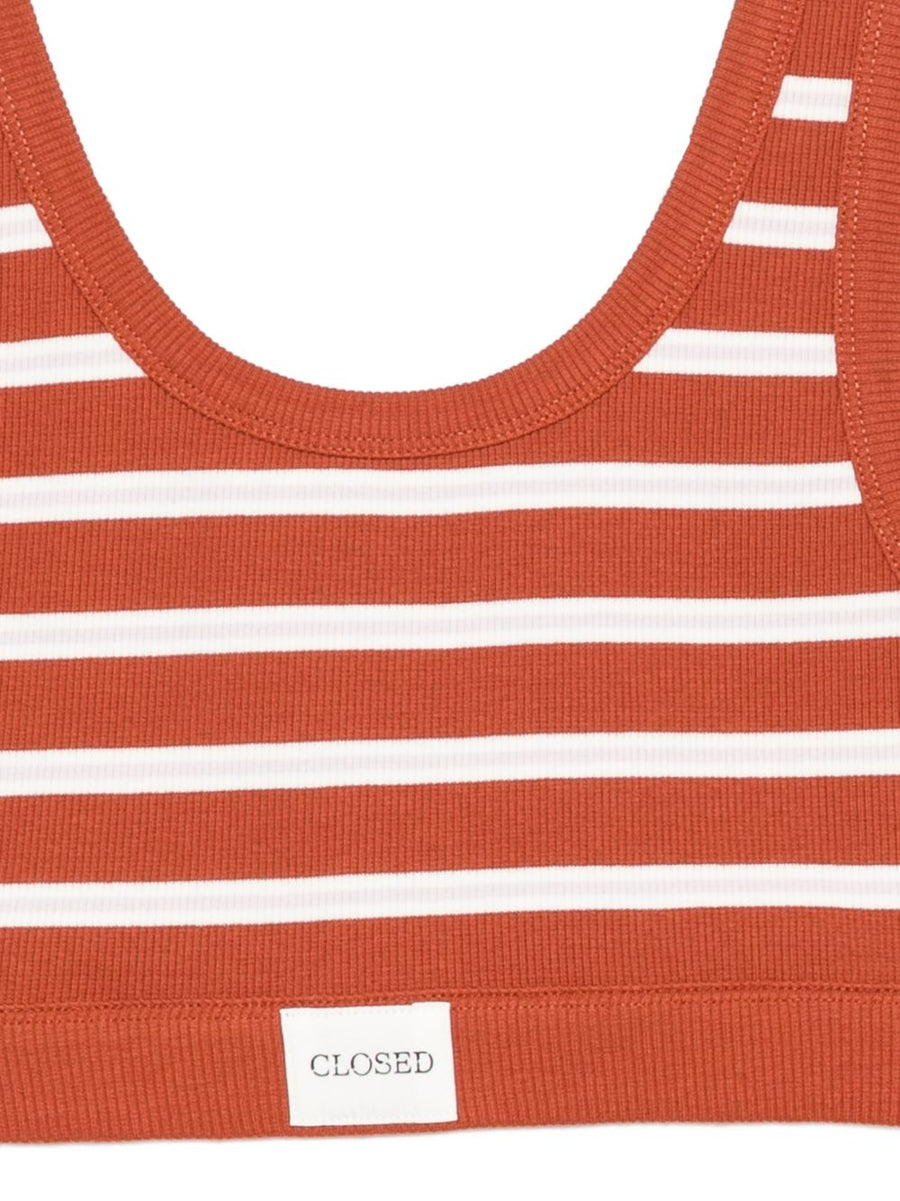 Closed Cotton Bralette For Women Breathable Soft Cotton Blend With Elastane Red