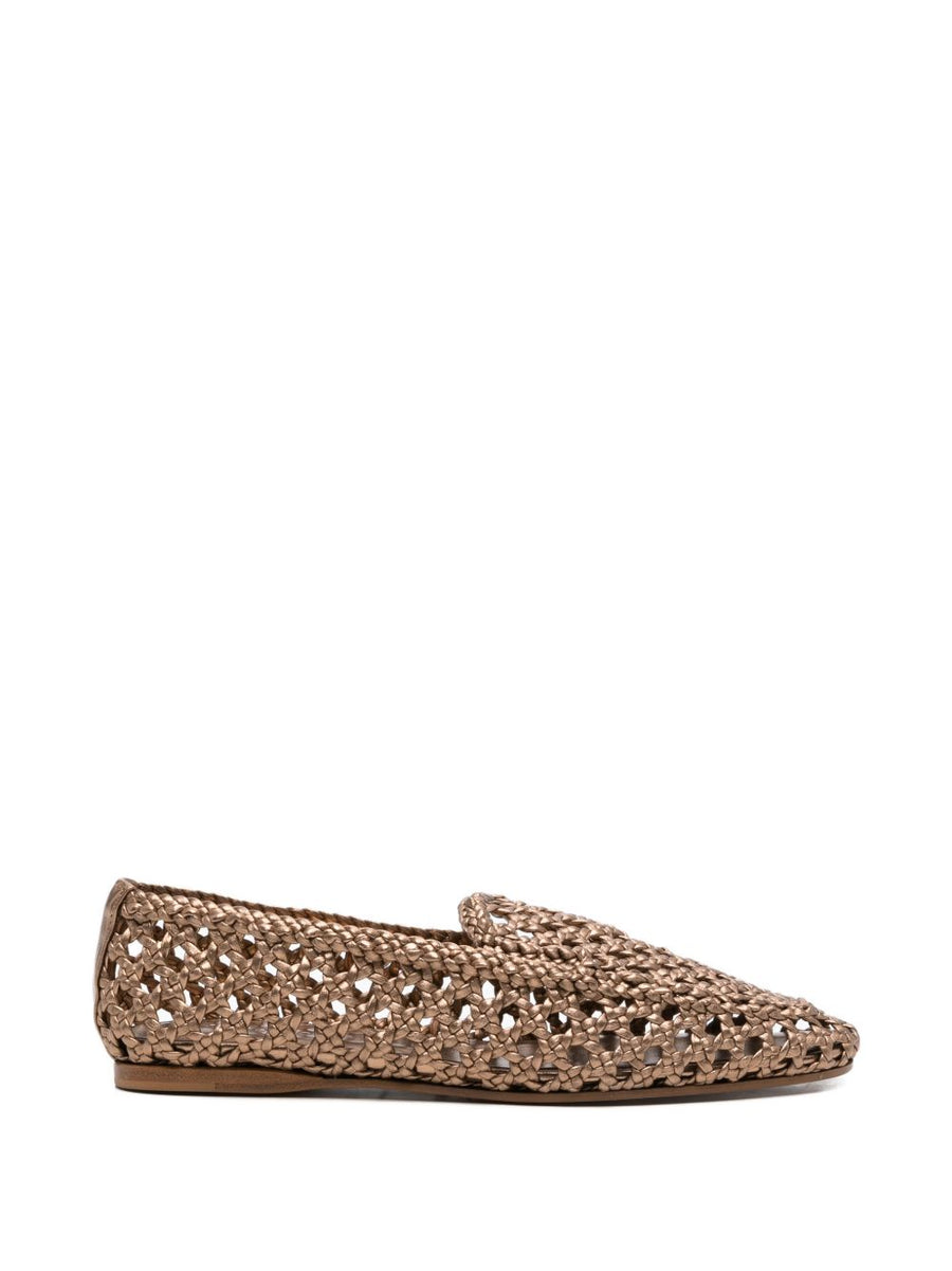 Forte Forte Leather Loafers For Women Bronze 100 Percent Leather Luxury Craftsmanship Comfort