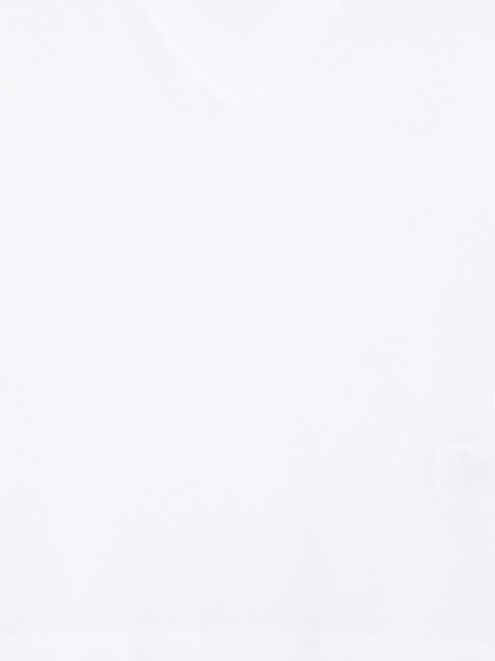 Closed V-neck short sleeves Organic cotton t-shirt