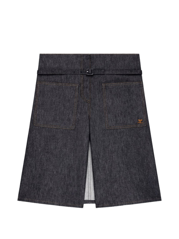 Courreges Denim shorts
