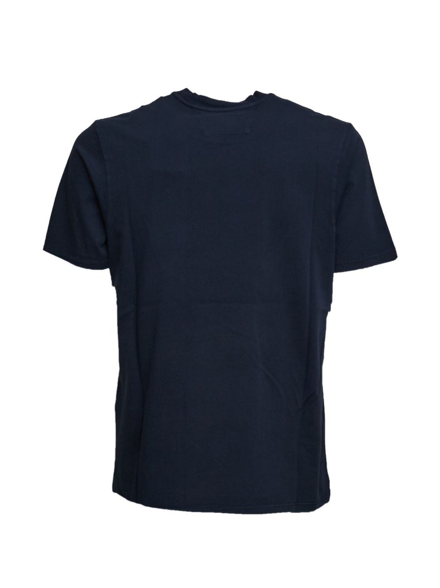 C.P. Company Navy 100 Percent Cotton T Shirt For Men Premium Breathable Everyday Comfort