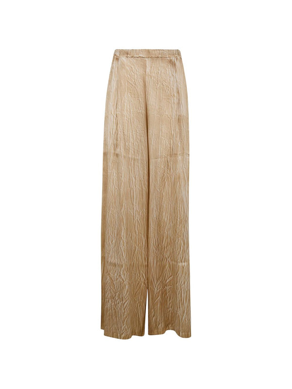 Avant Toi Silk flared leg trousers