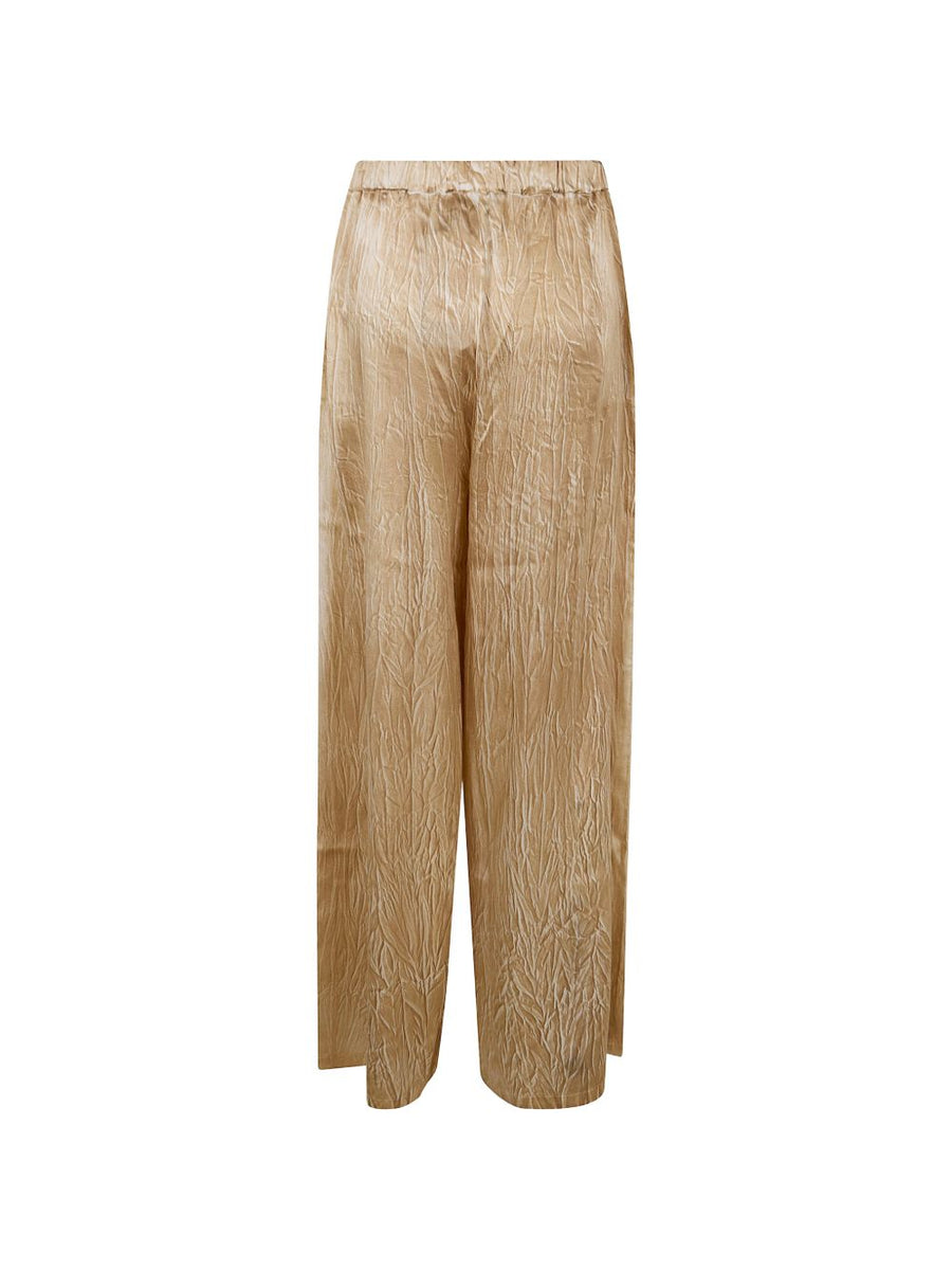 Avant Toi Silk flared leg trousers