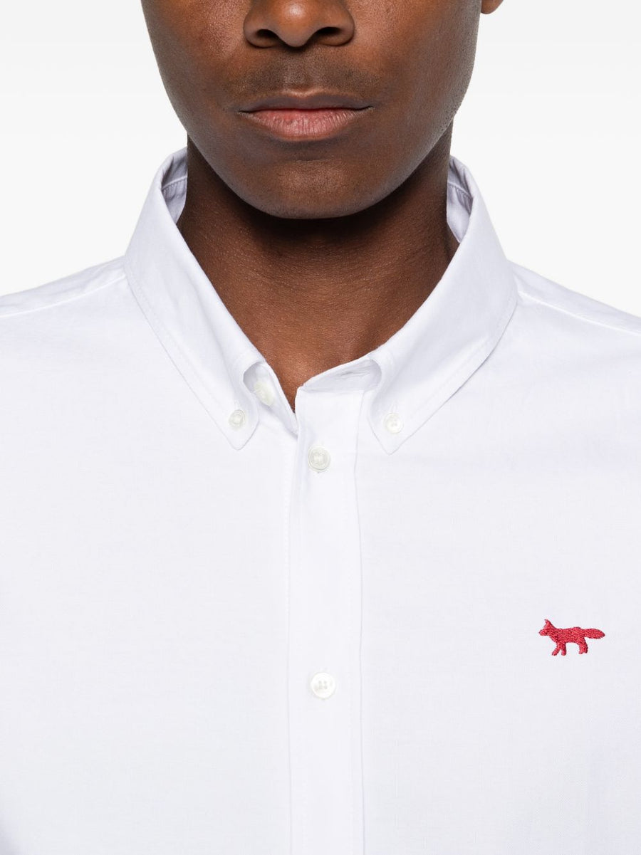 Maison Kitsuné Profile Fox Cotton Shirt for Men Premium One Hundred Percent Cotton Comfort and Effortless Style