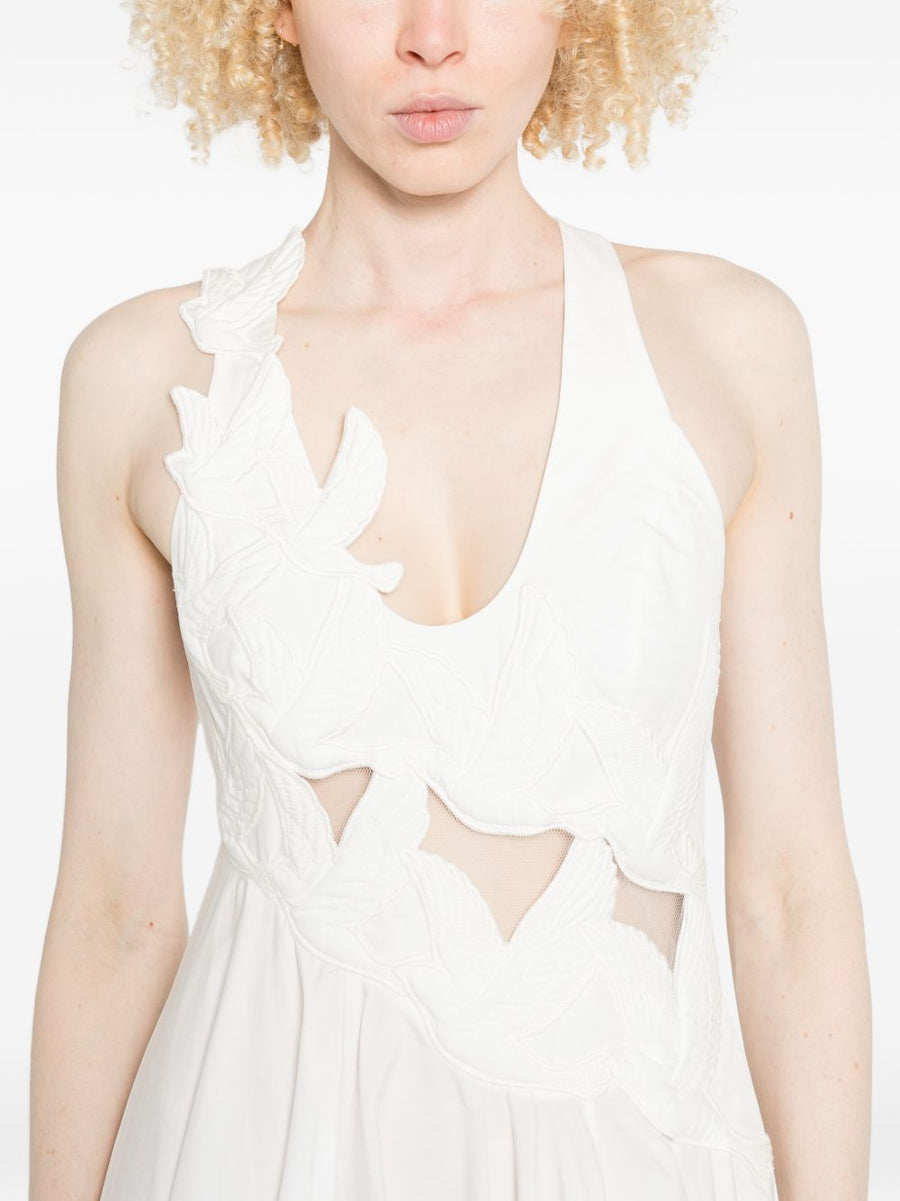 Luna Cotton Midi Dress By Zimmermann For Women Ivory Breathable Cotton Day To Night Versatility