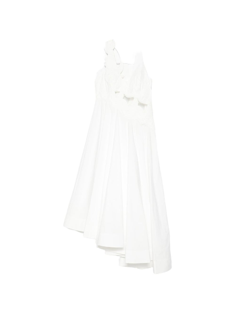 Luna Cotton Midi Dress By Zimmermann For Women Ivory Breathable Cotton Day To Night Versatility