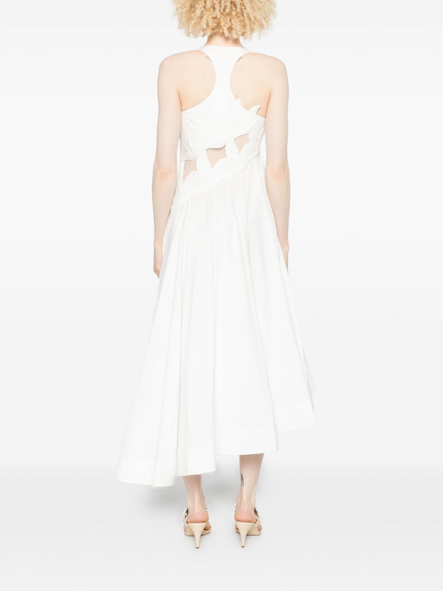 Luna Cotton Midi Dress By Zimmermann For Women Ivory Breathable Cotton Day To Night Versatility