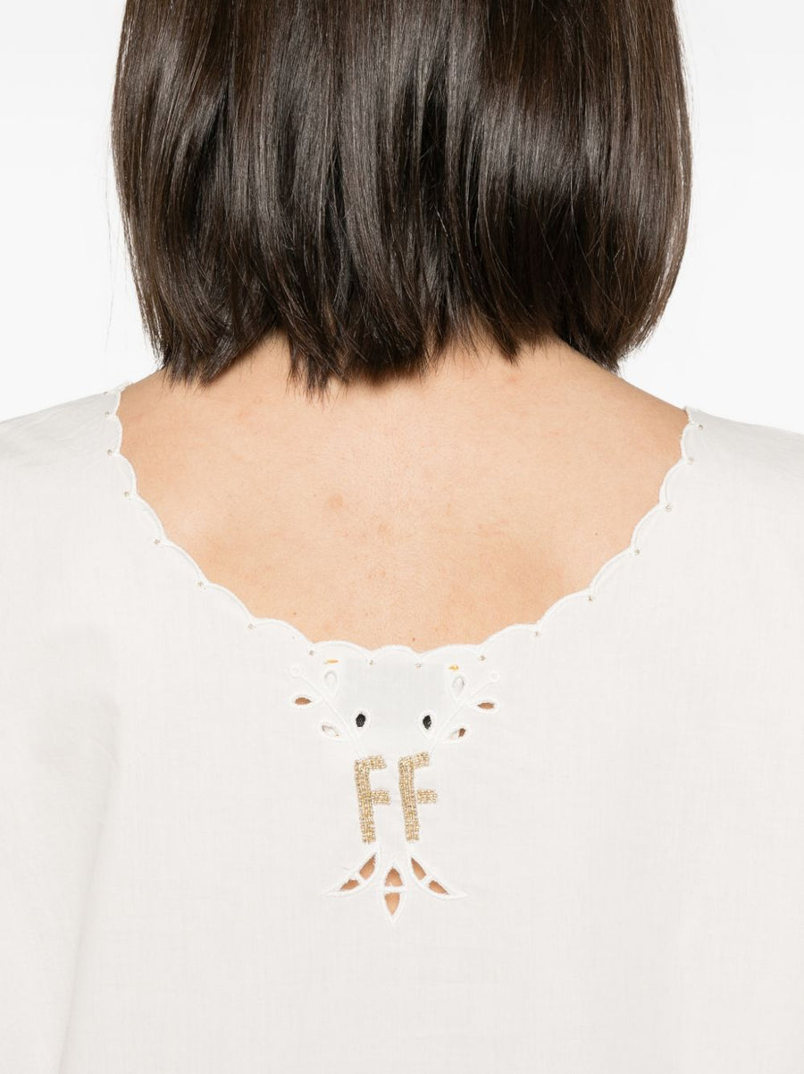 Forte Forte Embroidered cotton top