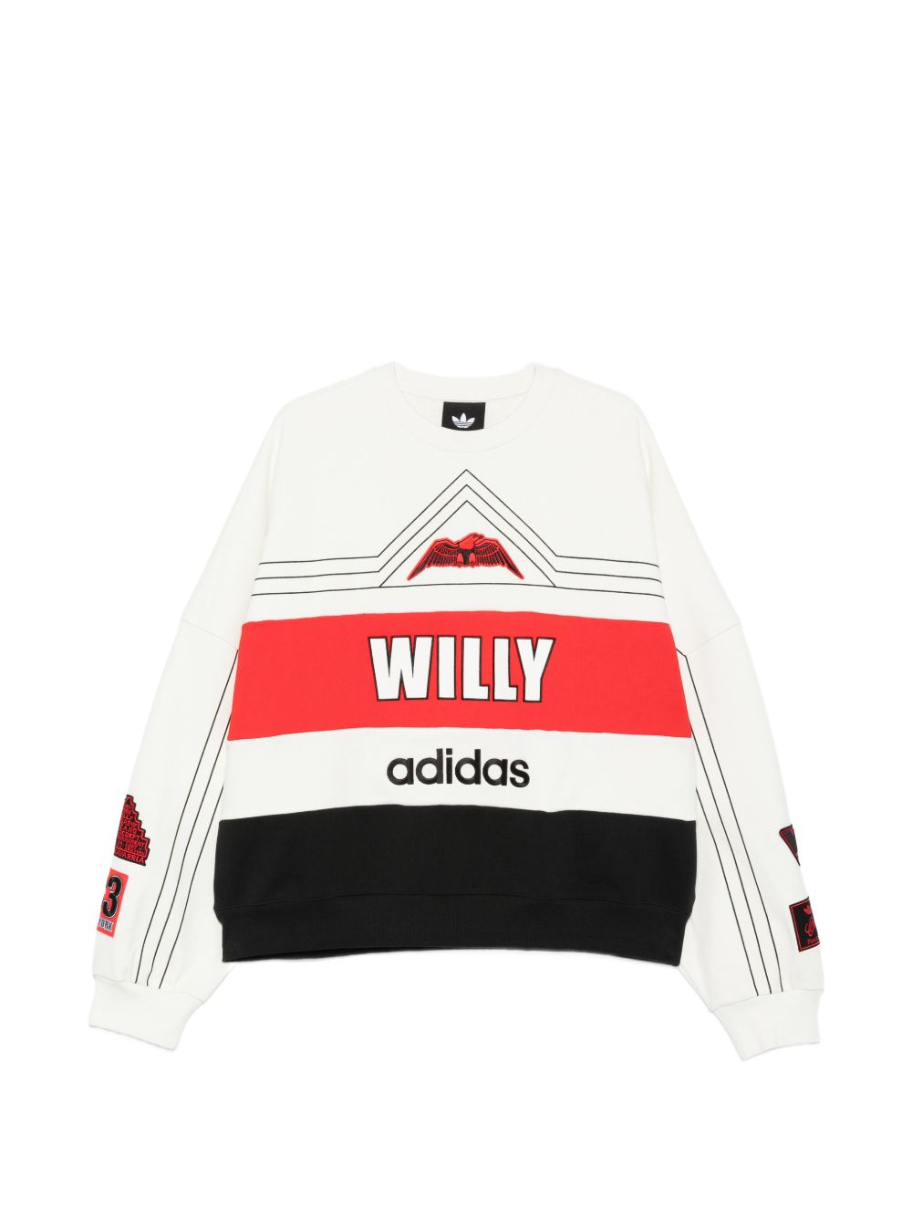032C Adidas x Willy Chavarria Printed Crewneck Sweater