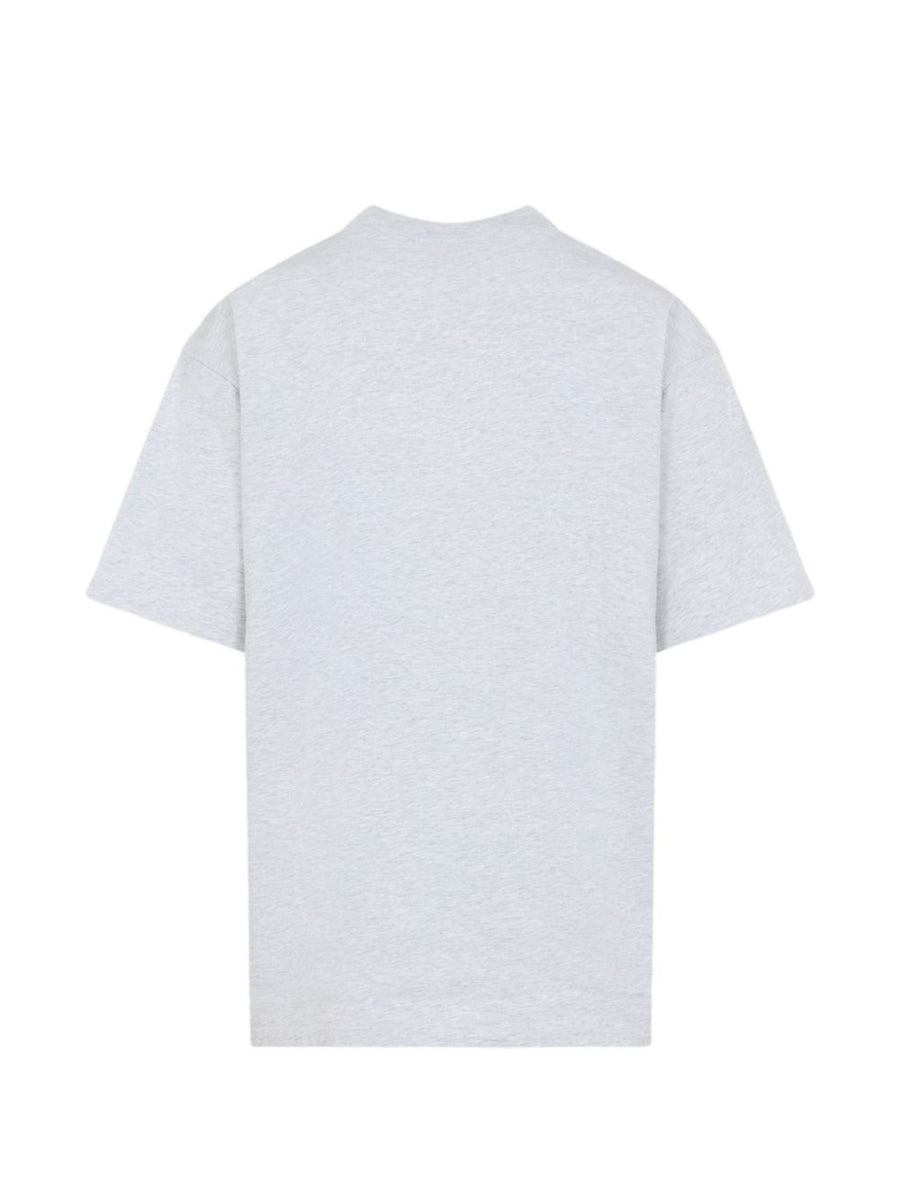 Carhartt WIP Logo Cotton T Shirt Grey For Men Casual Streetwear Essential With Durable Comfort