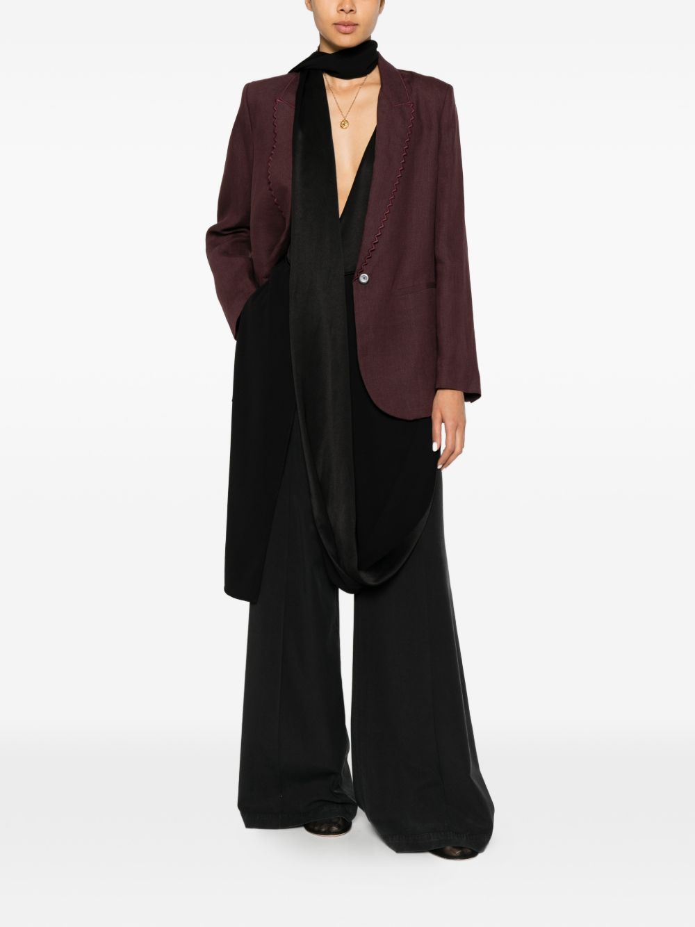 Forte Forte Linen single-breasted jacket