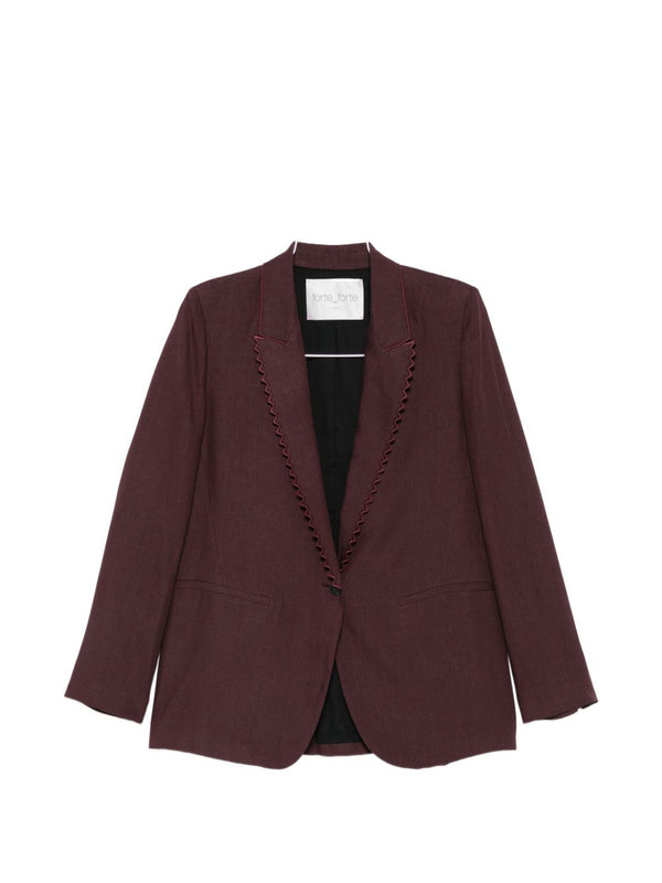 Forte Forte Linen single-breasted jacket