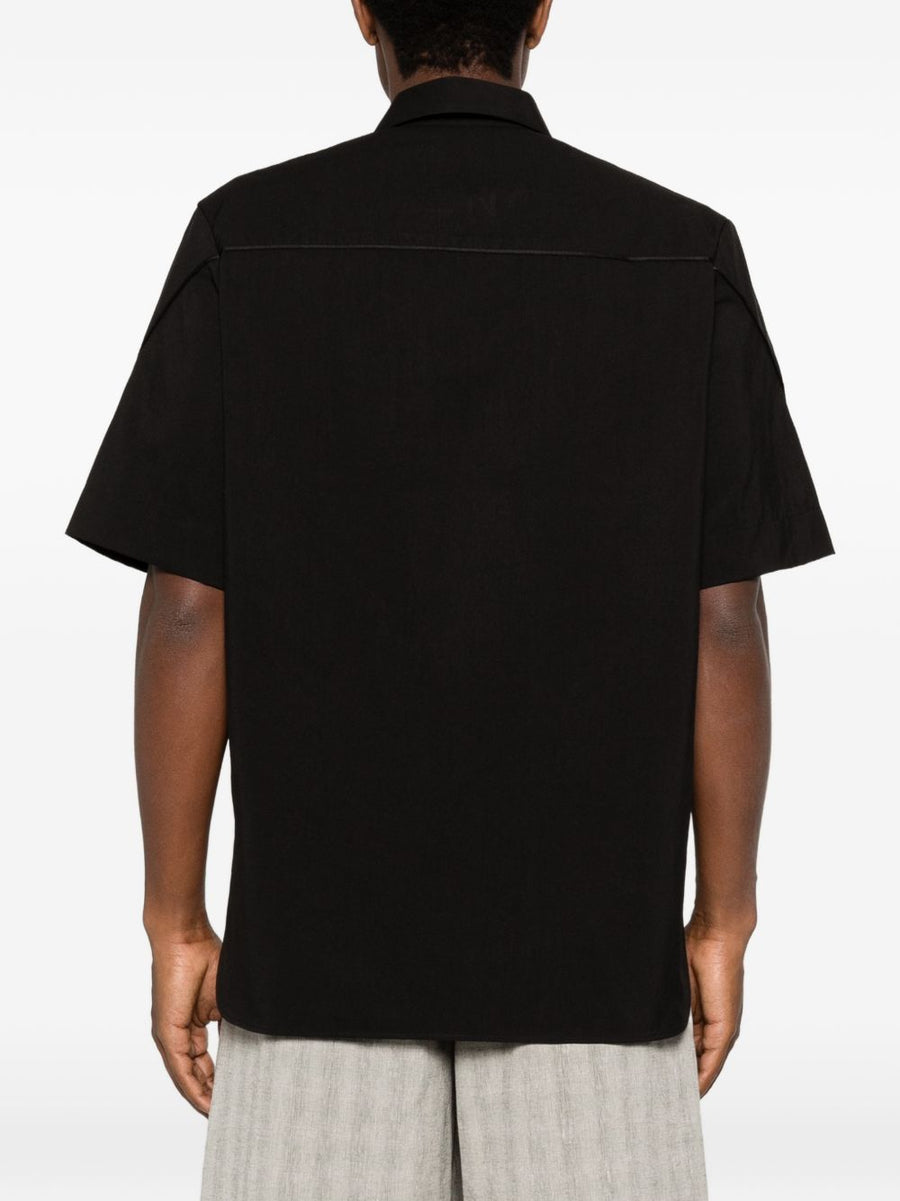 Givenchy Zipped Shirt For Men - Versatile Black Polyester Front Zip Smart Casual Essential