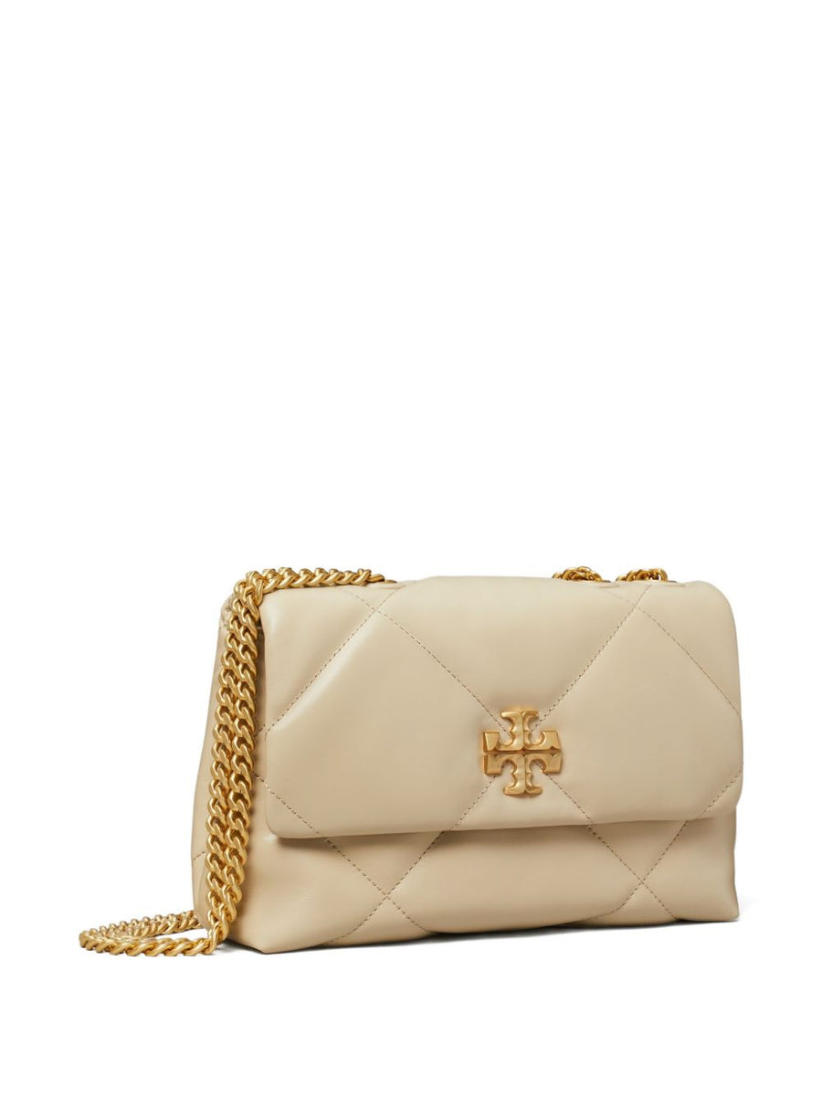 Tory Burch Kira Small Diamond Quilted Convertible Shoulder Bag For Women With Gold Hardware
