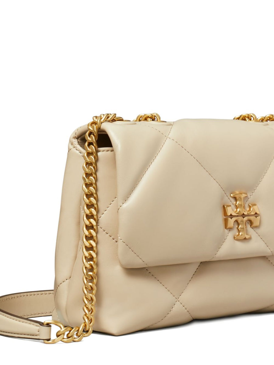 Tory Burch Kira Small Diamond Quilted Convertible Shoulder Bag For Women With Gold Hardware