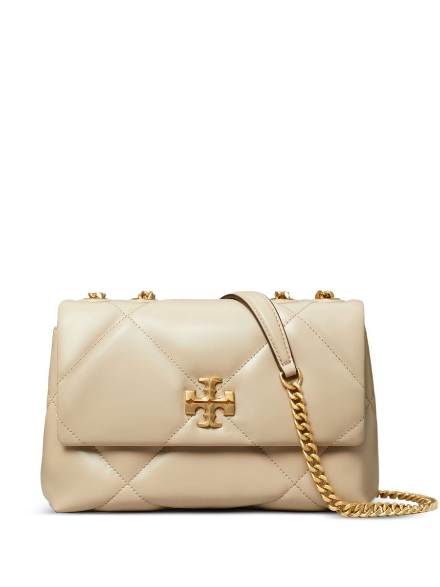 Tory Burch Kira Small Diamond Quilted Convertible Shoulder Bag For Women With Gold Hardware