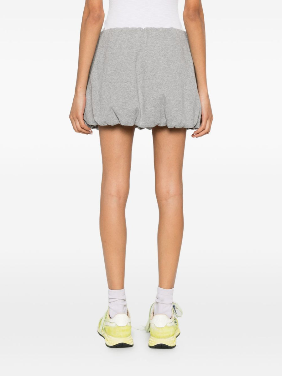 Dunst Cotton Mini Skirt For Women Soft Jersey Comfort With Elastic Waistband Versatile Grey Wardrobe Staple