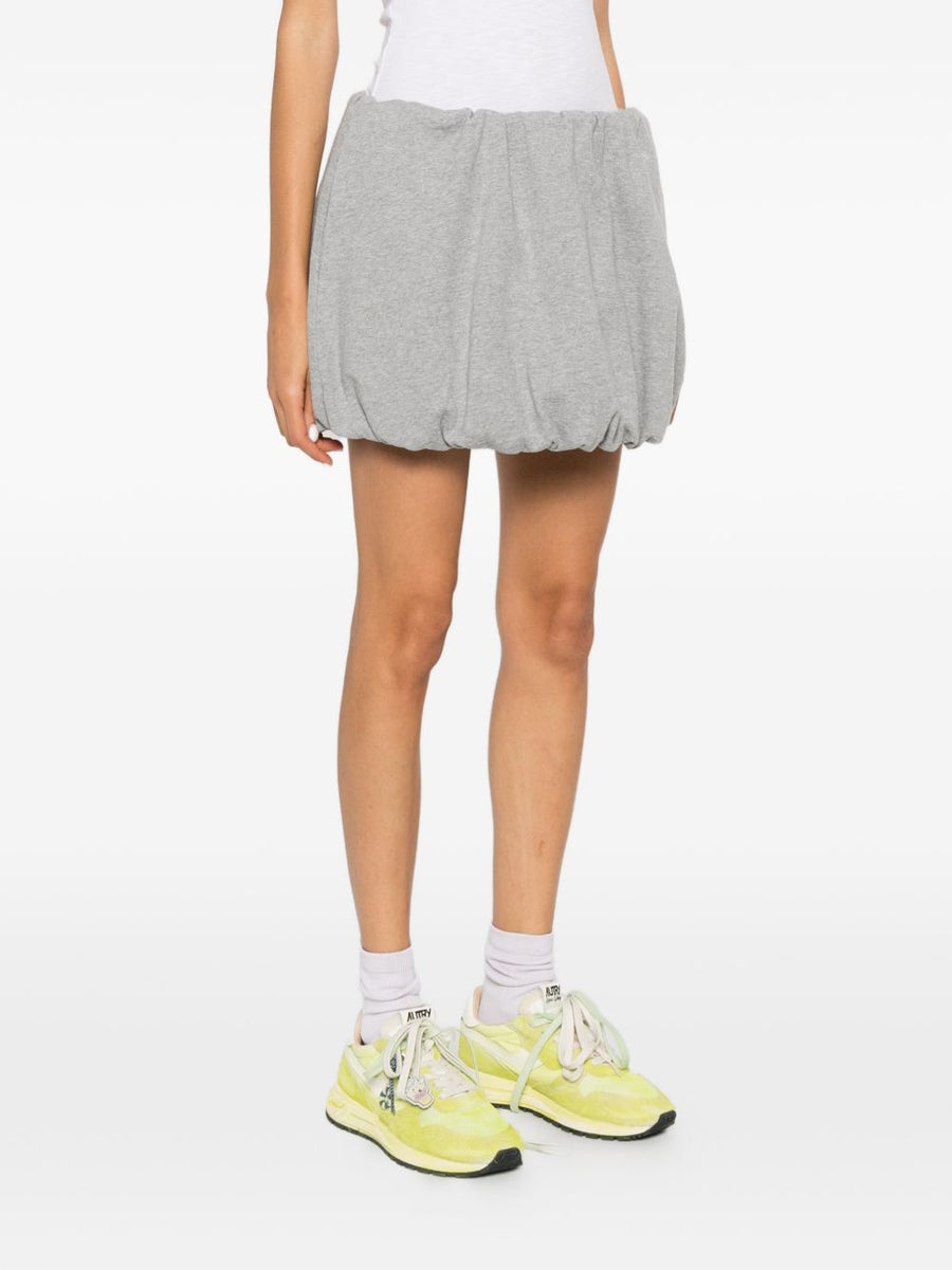 Dunst Cotton Mini Skirt For Women Soft Jersey Comfort With Elastic Waistband Versatile Grey Wardrobe Staple