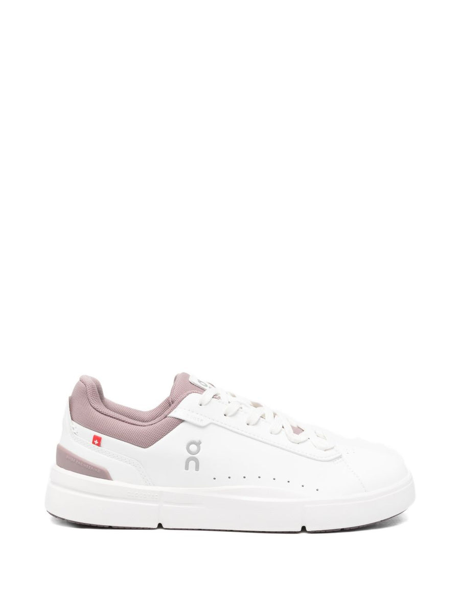 On Roger Advantage Sneakers For Women Versatile Everyday Comfort White Perforated Breathable Design
